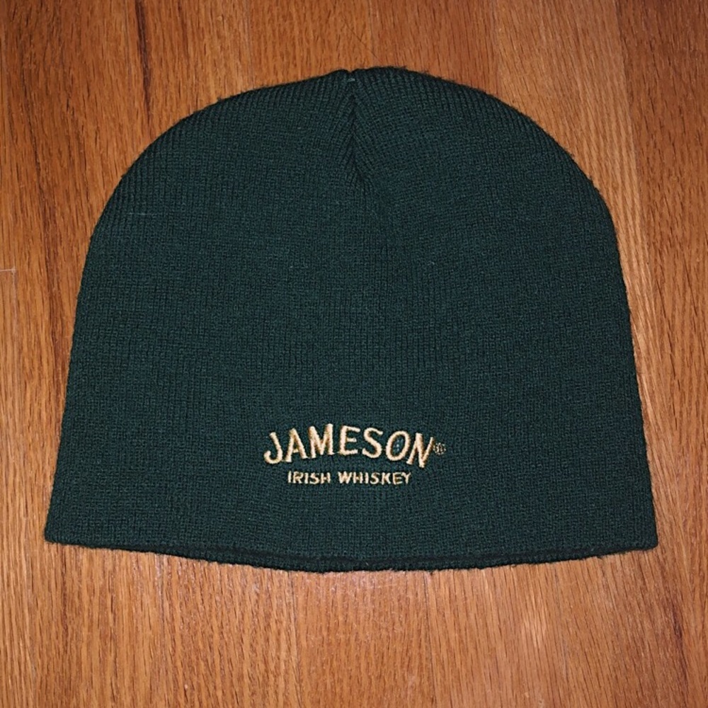 dark green Jameson Irish Whisky beanie